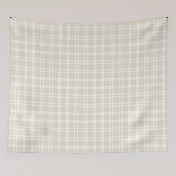 Artikelvorschau, Cream Plaid Tartan Textured Pattern entworfen und verkauft von Siu-Hong Mok.