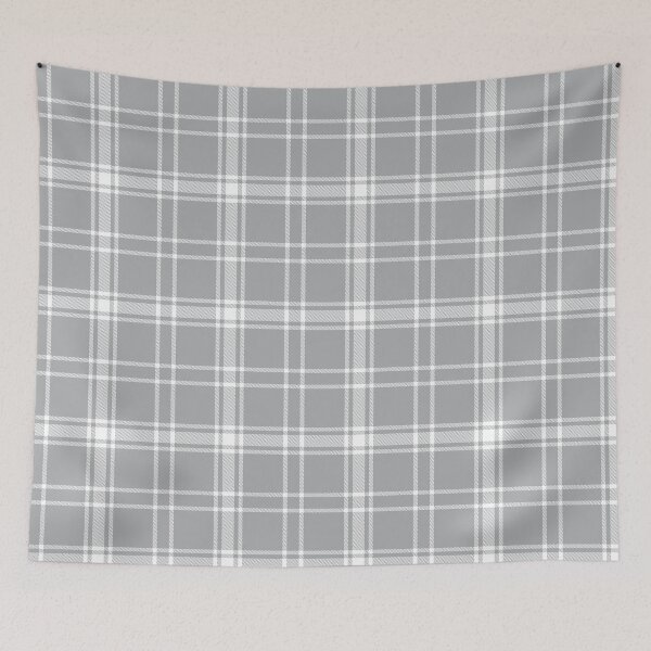 Item preview, White Plaid Tartan Textured Pattern designed and sold by Siu-Hong Mok.