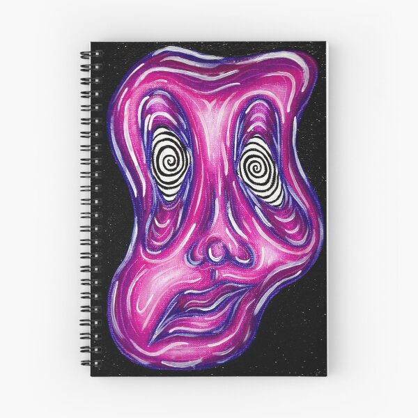 Item preview, "Insomnia" abstract oil pastel portrait   designed and sold by Grace Behler.