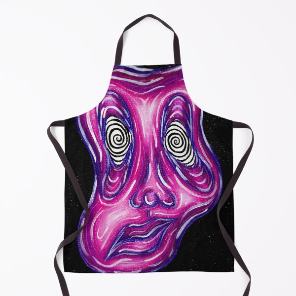 Item preview, "Insomnia" abstract oil pastel portrait designed and sold by Grace Behler.
