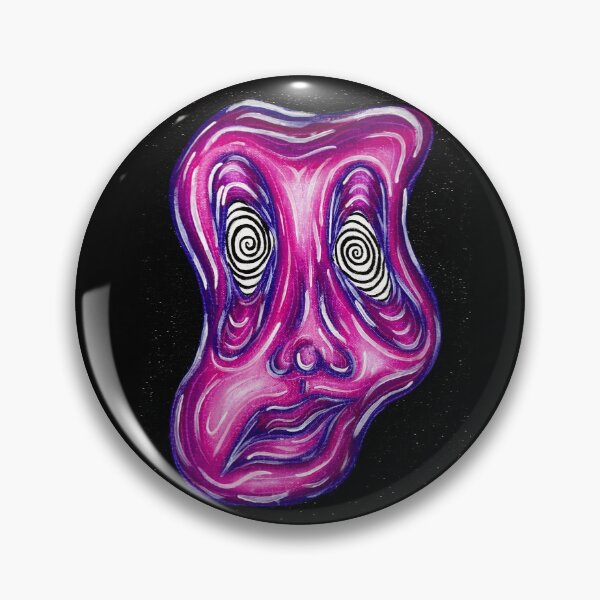 Item preview, "Insomnia" abstract oil pastel portrait   designed and sold by Grace Behler.