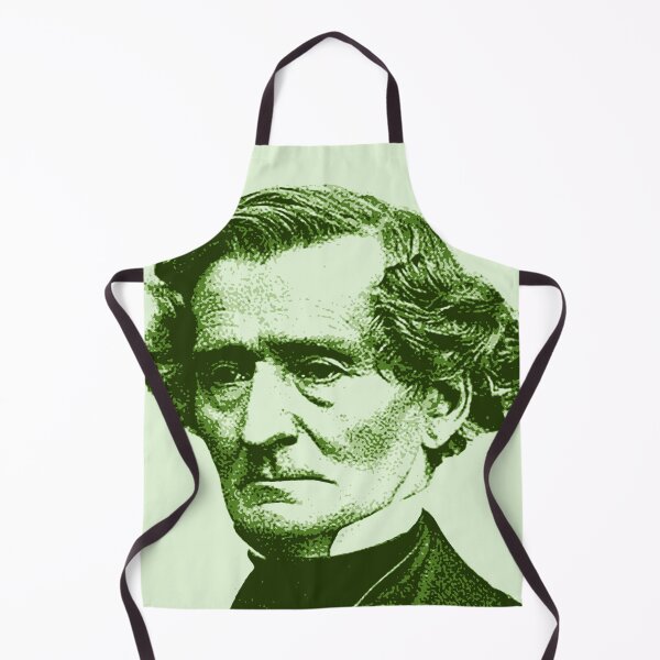 Item preview, Louis-Hector Berlioz Green Portrait designed and sold by zavadadesigns.