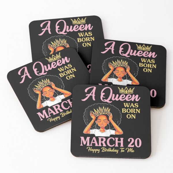 Item preview, A Queen Was Born On March 20 Happy Birthday To Me Mom Sister  designed and sold by ninapfvu.
