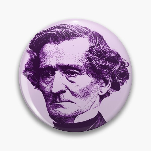 Item preview, Louis-Hector Berlioz Magenta Portrait designed and sold by zavadadesigns.