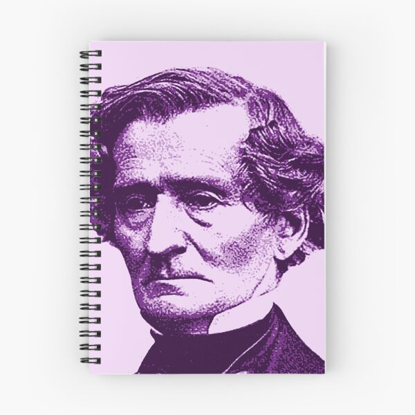 Item preview, Louis-Hector Berlioz Magenta Portrait designed and sold by zavadadesigns.