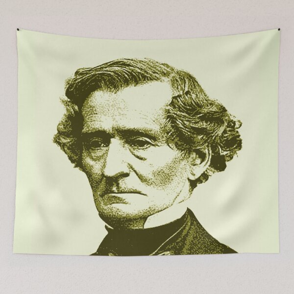 Item preview, Louis-Hector Berlioz Olive Green Portrait designed and sold by zavadadesigns.