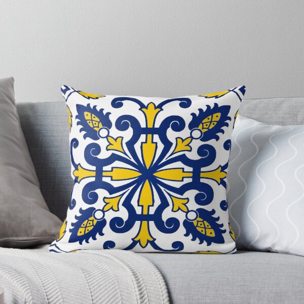 Item preview, Traditional Nikea Moroccan Moors Portuguese Tiles Azulejo Graphic Pattern designed and sold by WheresMyMojo.