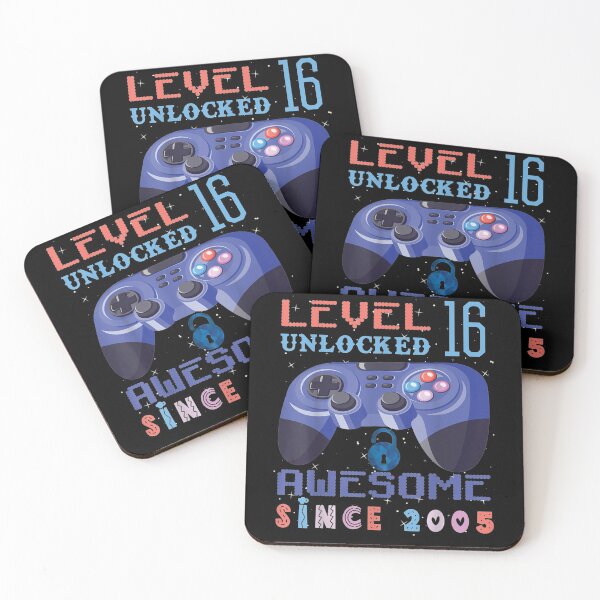 Item preview, Level 16 Unlocked Awesome 2005 Video Game 16th Birthday Gift  designed and sold by ninapfvu.