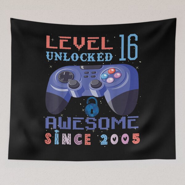 Artikelvorschau, Level 16 Unlocked Awesome 2005 Videospiel 16. Geburtstagsgeschenk entworfen und verkauft von ninapfvu.