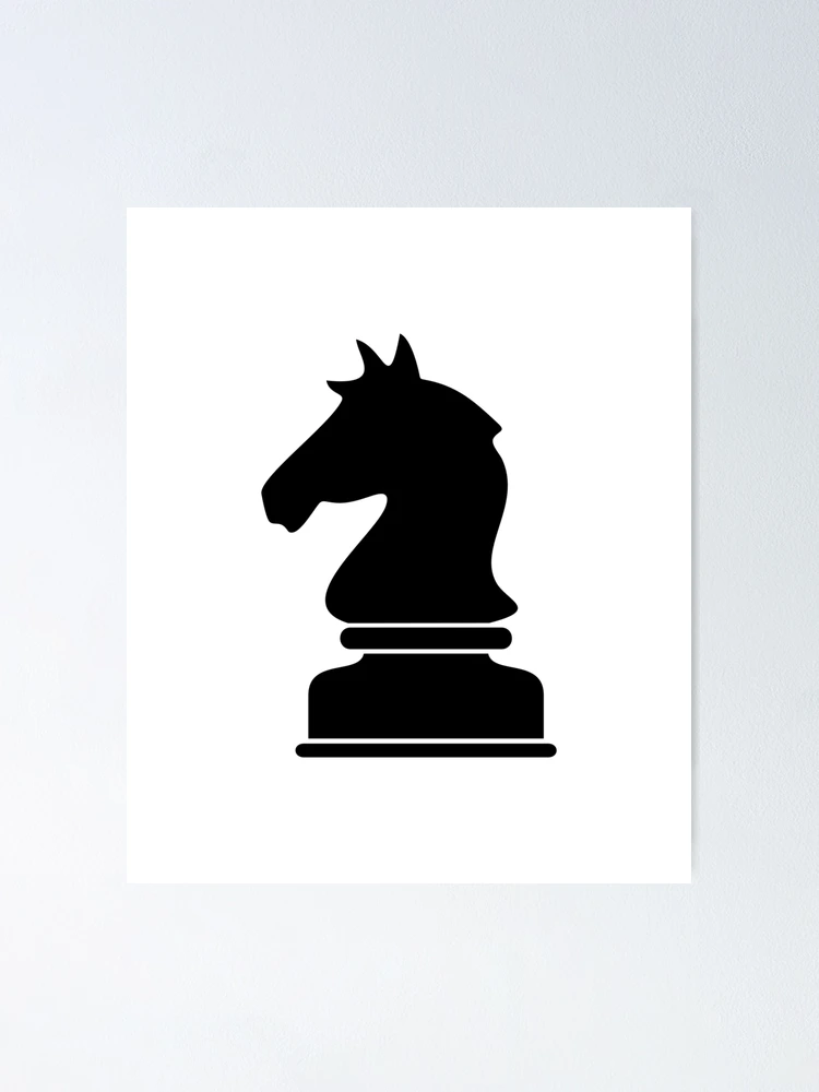 Horse black head silhouette of a chess piece Free Icon