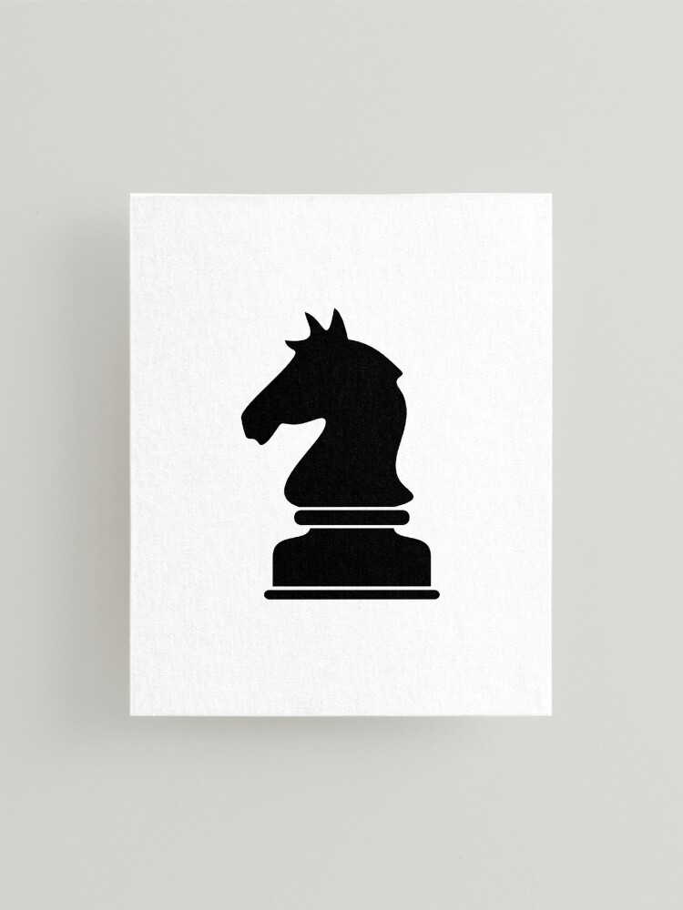 Horse black head silhouette of a chess piece Free Icon