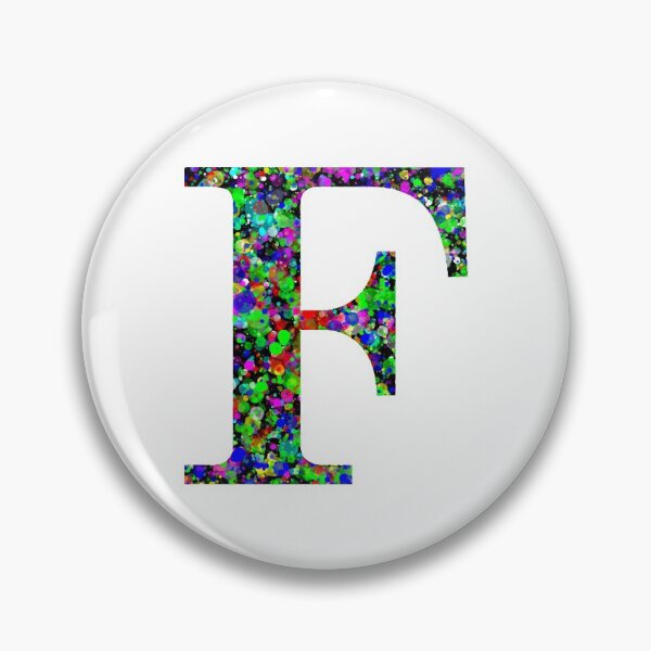 Item preview, Letter F Paint Splatter designed and sold by Handstand365.