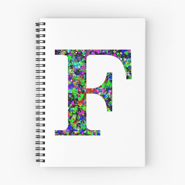 Item preview, Letter F Paint Splatter designed and sold by Handstand365.