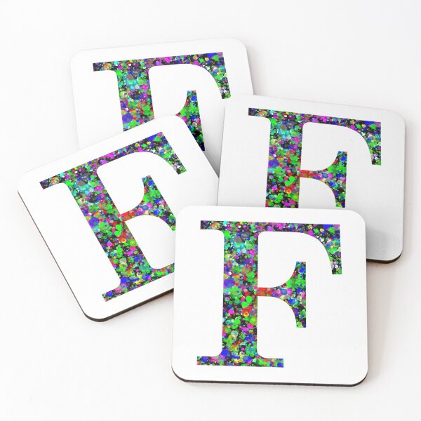 Item preview, Letter F Paint Splatter designed and sold by Handstand365.