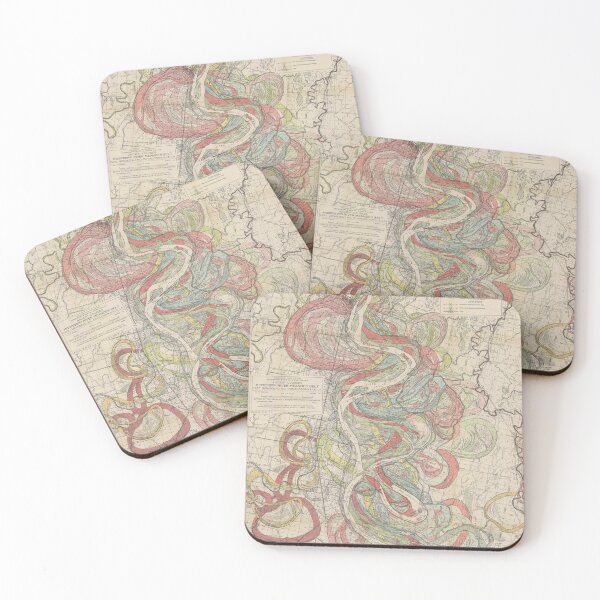 Item preview, Harold Fisk, 1944 - Ancient Courses: Mississippi River Meander Belt, Plate 22 Sheet 10 designed and sold by VISIBLECREATION.