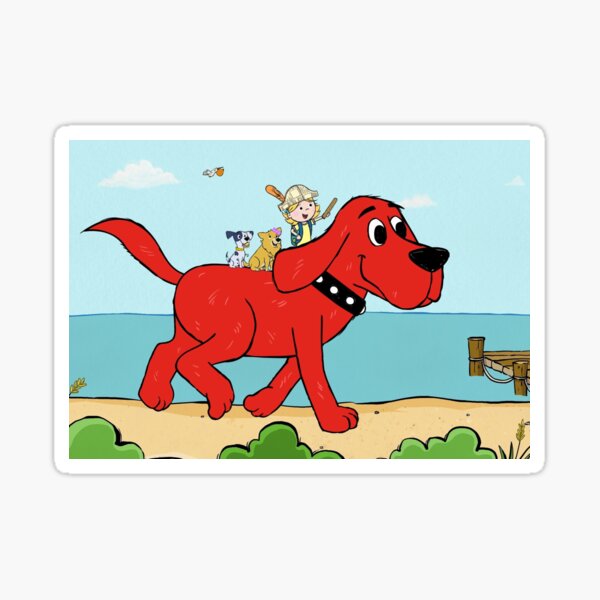 Clifford the big red dog and friends Sticker