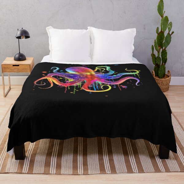 Item preview, Dripping Rainbow Octopus psychedelic designed and sold by JustinBroadbent.