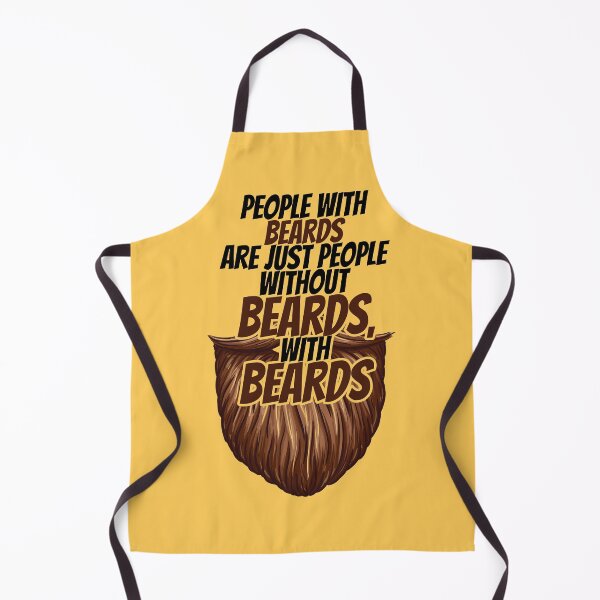 Item preview, People with beards are just people without beards, with beards designed and sold by Sticker Up.