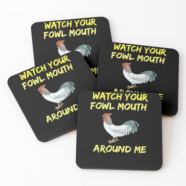 Item preview, Rooster Watch Your Fowl Mouth Funny Chicken Bad Language  designed and sold by lolahomya.