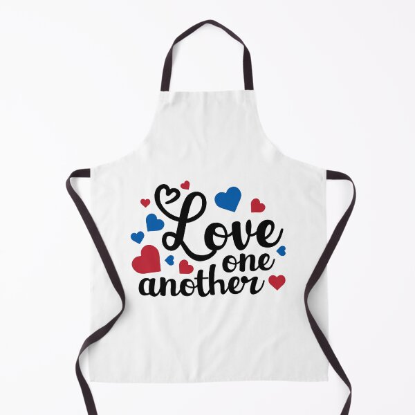 Item preview, Love One Another red blue USA patriotic hearts designed and sold by JoyfulJen.