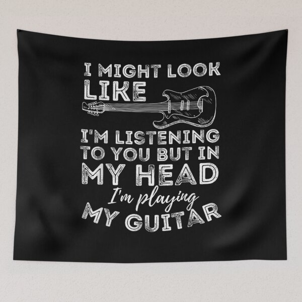 Item preview, I Might Look Like I'm Listening To You Funny Guitar Lover  designed and sold by ninapfvu.