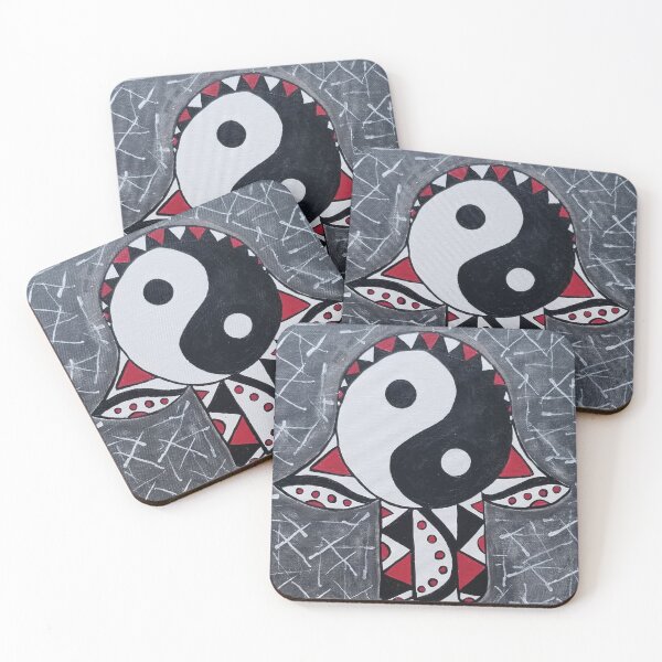 Item preview, Yin Yang Hamsa by Harriette Knight designed and sold by harrietteknight.
