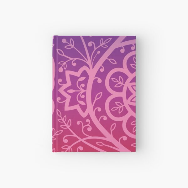 Beautiful indian floral pattern  Hardcover Journal