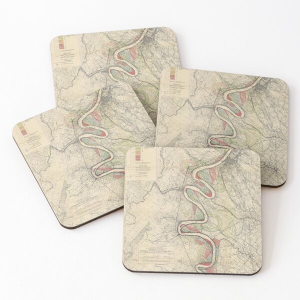 Item preview, Harold Fisk, 1944 - Ancient Courses: Mississippi River Meander Belt, Plate 22 Sheet 15 designed and sold by VISIBLECREATION.