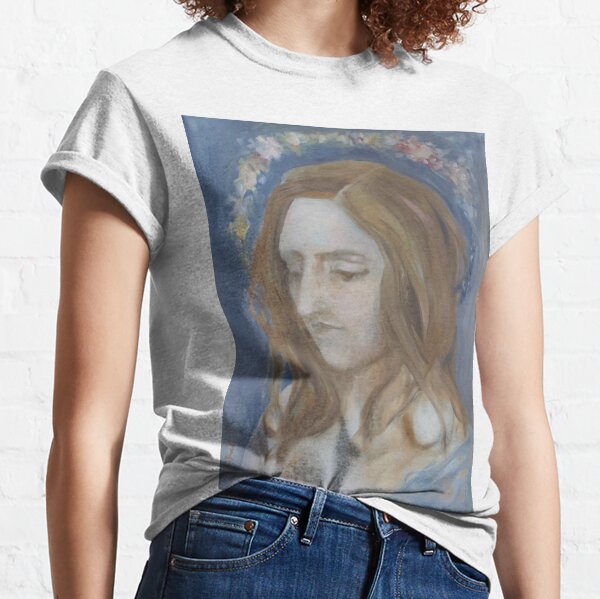 Woman with a Flower Halo Classic T-Shirt