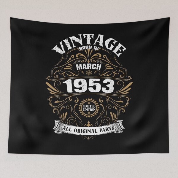 Item preview, Born In March 1953 Original Parts Vintage March Birthday  designed and sold by ninapfvu.