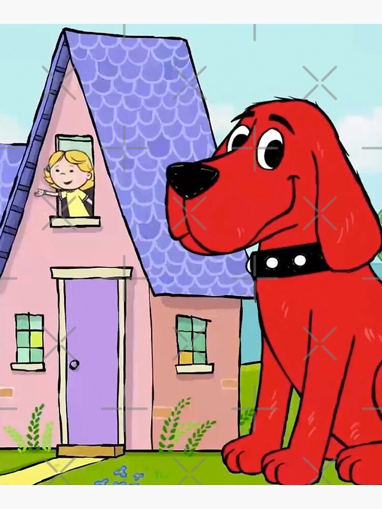 "Clifford the big red dog house" Mounted Print for Sale by nostalgia
