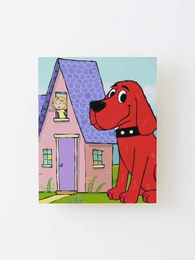 "Clifford the big red dog house" Mounted Print for Sale by nostalgia