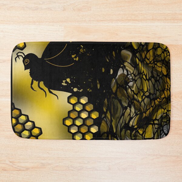 Item preview, Bee Mine, digital fluid pour with cells designed and sold by MayGreenAbgrall.