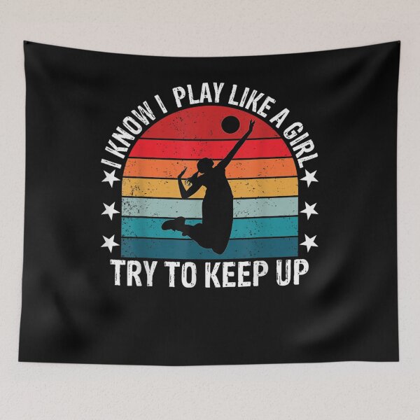 Item preview, Play Like A Girl Funny Volleyball Player Girls Women Gift  designed and sold by lolahomya.
