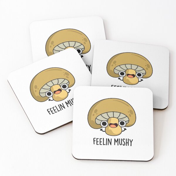 Item preview, Feeling Mushy Funny Mushroom Food Puns  designed and sold by punnybone.