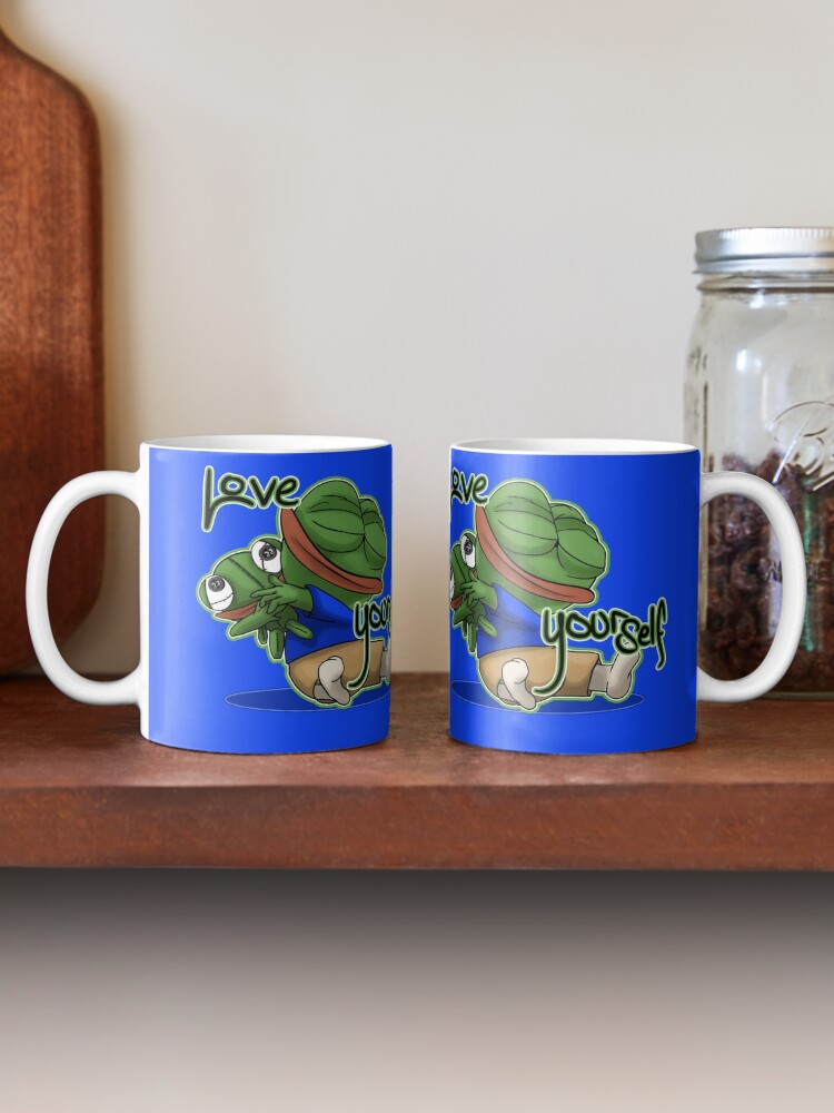 Be kind to yourself frog mug 