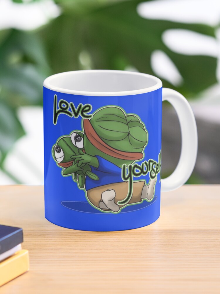 Be kind to yourself frog mug 