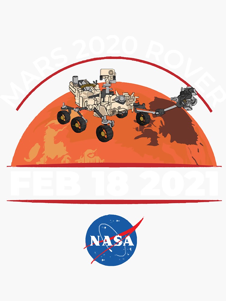 "Mars 2020 Rover Landing Date" Sticker for Sale by LukifoProper