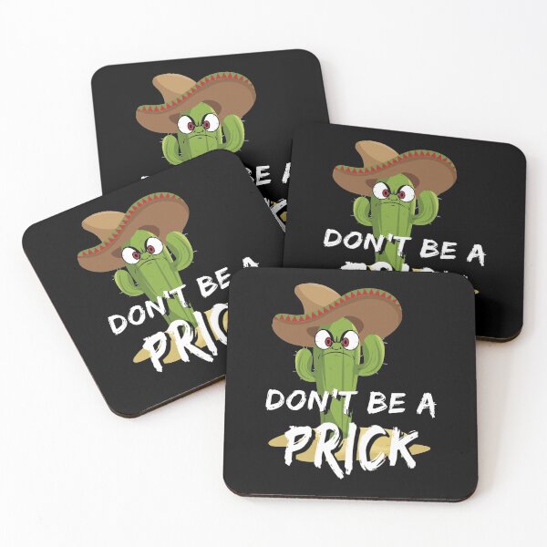 Item preview, Don't Be A Prick Funny Cactus Succulent designed and sold by TheButtonCrew.