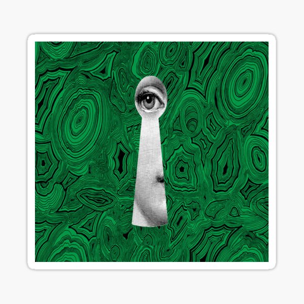 Fornasetti Gesicht grünes Auge Sticker