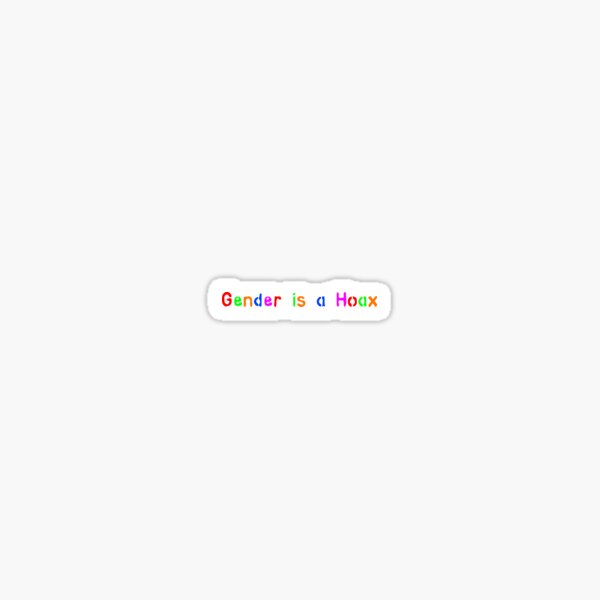 Item preview, Gender is a hoax non-binary  designed and sold by devilishxbabe.