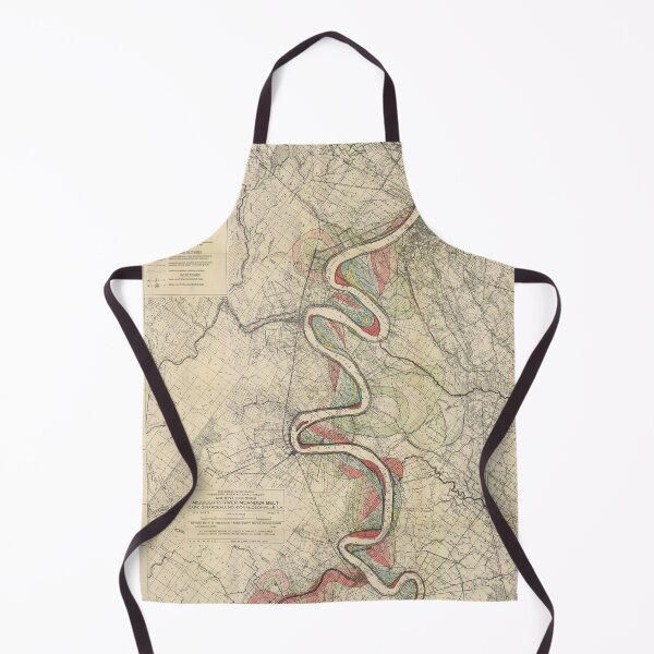 Item preview, Harold Fisk, 1944 - Ancient Courses: Mississippi River Meander Belt, Plate 22 Sheet 15 designed and sold by VISIBLECREATION.