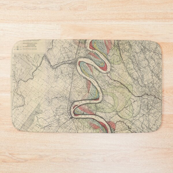 Item preview, Harold Fisk, 1944 - Ancient Courses: Mississippi River Meander Belt, Plate 22 Sheet 15 designed and sold by VISIBLECREATION.