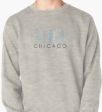 Pullover Sweatshirt Horizonte de Chicago: minimalista y moderno