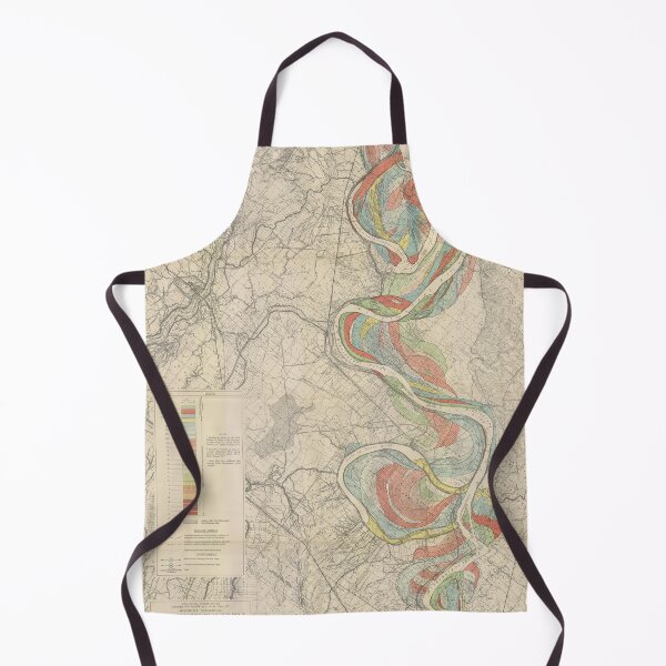 Item preview, Harold Fisk, 1944 - Ancient Courses: Mississippi River Meander Belt, Plate 22 Sheet 14 designed and sold by VISIBLECREATION.