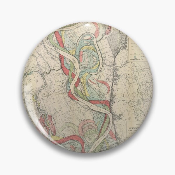 Item preview, Harold Fisk, 1944 - Ancient Courses: Mississippi River Meander Belt, Plate 22 Sheet 13 designed and sold by VISIBLECREATION.