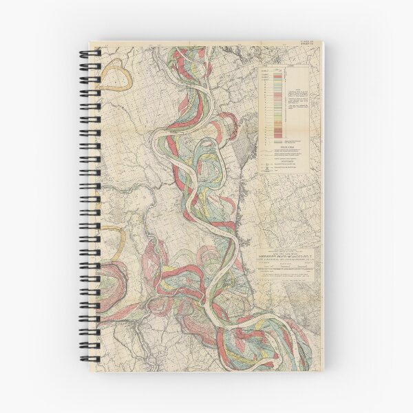 Item preview, Harold Fisk, 1944 - Ancient Courses: Mississippi River Meander Belt, Plate 22 Sheet 13 designed and sold by VISIBLECREATION.