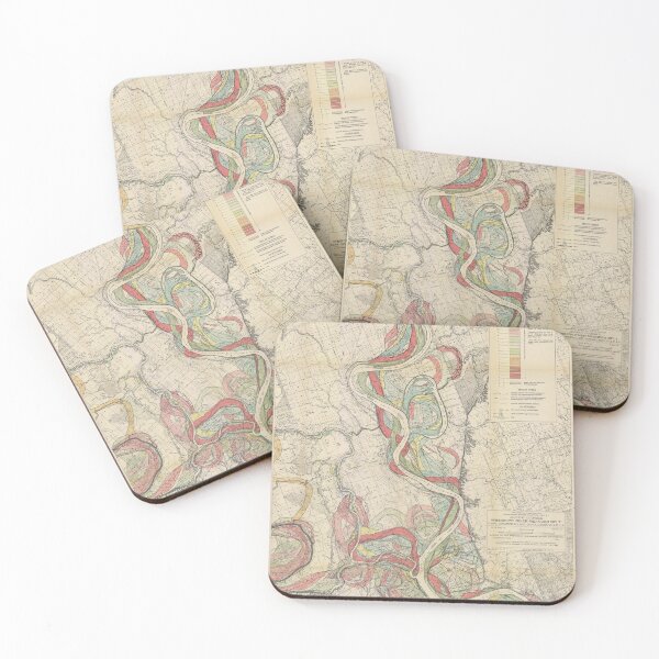 Item preview, Harold Fisk, 1944 - Ancient Courses: Mississippi River Meander Belt, Plate 22 Sheet 13 designed and sold by VISIBLECREATION.