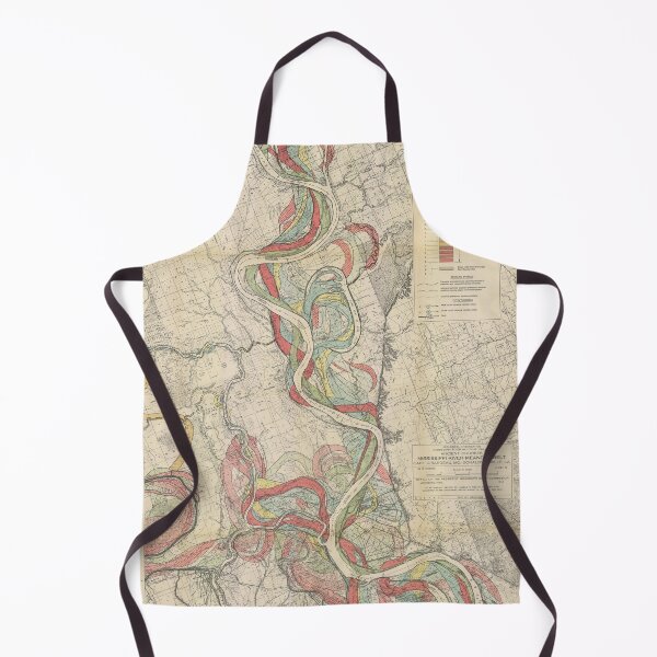 Item preview, Harold Fisk, 1944 - Ancient Courses: Mississippi River Meander Belt, Plate 22 Sheet 13 designed and sold by VISIBLECREATION.