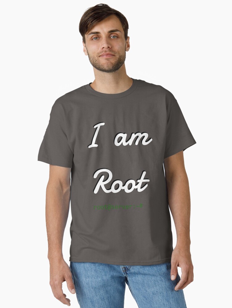 Thumbnail 2 of 7, Classic T-Shirt, I am Root designed and sold by rodmacpherson.